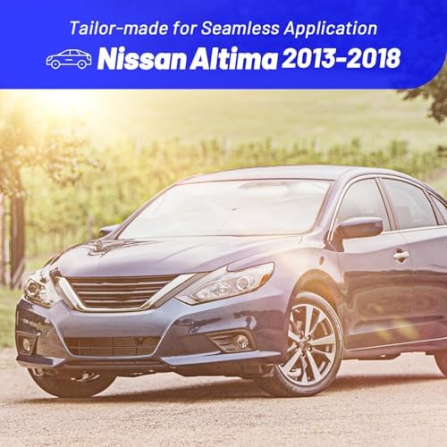 Windshield Sun Shade Fit for Nissan Altima 2013-2018, Custom Umbrella Shade - Image 3