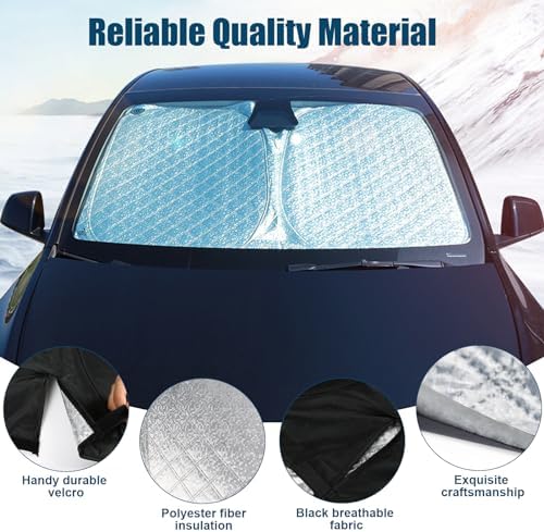 6 Layers Windshield Sun Shade for Au-di Q7 2016-2025 - Image 3