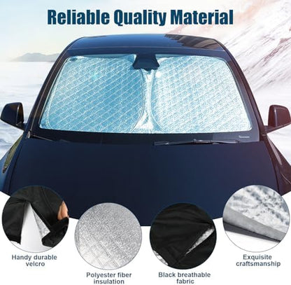 6 Layers Windshield Sun Shade for Ford Edge 2015-2024 - Image 6