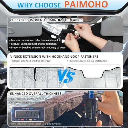 Thickened Windshield Sun Shade for BMW X3 2018-2024, 2025, 2026 - Image 5