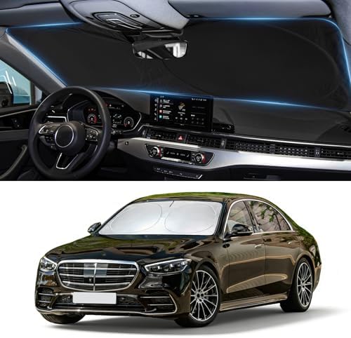 Windshield Sun Shade for 2015-2021 Mercedes Benz C Class W205 C250 C300 by BOODANCARS