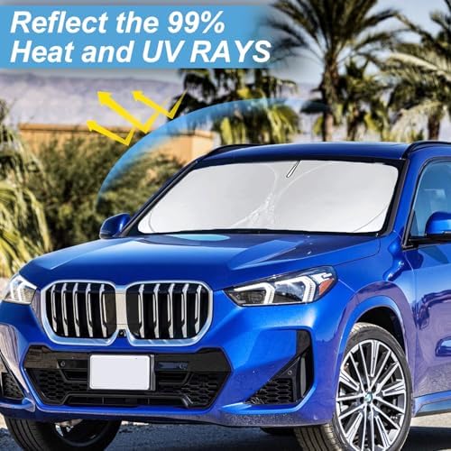 Windshield Sun Shade for BMW X1 2016-2022 F48 U11 Sunshade Front Sun Visor - Image 2