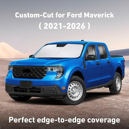 EcoNour Windshield Sunshade Compatible for Ford Maverick 2021-2025 2026 - Image 2