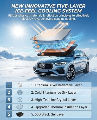 Windshield Sun Shade for Volkswagen Jetta Front Window Shades Cover for 2018-2024 2025 2026 Jetta Windshield Sun Visor Protector Car Accessories - Image 3