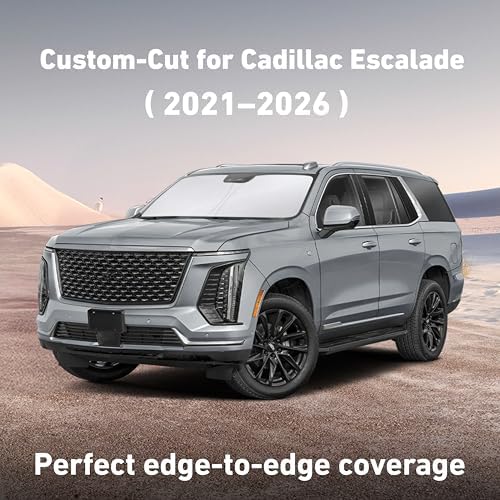 EcoNour Windshield Sunshade Compatible for Cadillac Escalade 2021-2025 2026 - Image 2