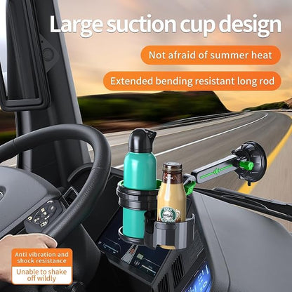 Car Cup Holder Expander, 2-in-1 Multifunction Cup Holder with Suction Cup & Adjustable Base, Cupholder Expander for 10-46 OZ Yeti, Hydroflask Extra Automotive Cup Holder for Car - Image 3