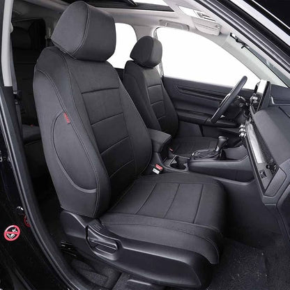 EKR Car Seat Covers for Honda CRV 2015-2016 Neoprene Full Set | Custom Fit for Honda CRV 2015 2016 Full Wrap,Airbag Compatible,Waterproof Pet-resistant,Neoprene (Black) by EKR