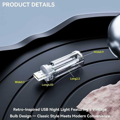 4 PCS USB Night Light Bulb, Touch Dimmable Retro Car Interior Ambient Light | Portable Glass Bottle Design Chubby Glow Light for Car, Truck, 2 Red and 2 Blue Ambient Lighting - Image 6