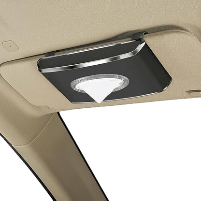 Faux Leather Car Tissue Box for Car Interior, Multi-Function Tissue Holder with Visor Clip, Armrest & Back Seat Napkin Organizer, Vehicle Tissue Dispenser Accessories (Black Hanging) by Oktree