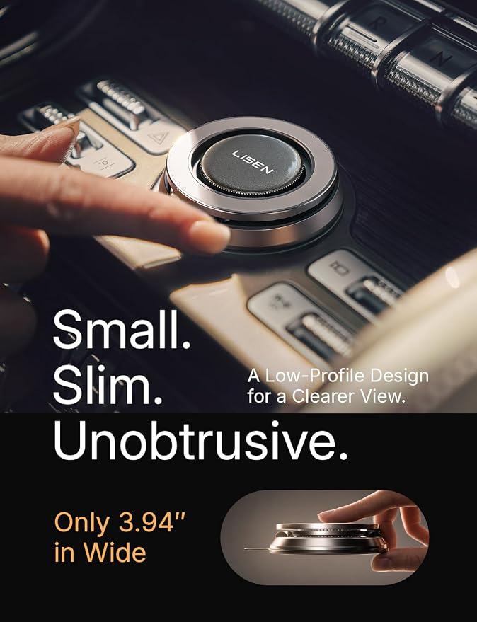 LISEN Suction Phone Mount for Vacuum [All-Metal & Nano Gel 98+LBS Suction] 360 Adjustable Vacuum Magnetic Phone Holder for Car, for Magsafe Car Mount for iPhone 17 Pro Max 16 15 14 13 12 &Dash Covers | [True Military-Grade] Car Phone Holder [Upgraded S... - Image 3