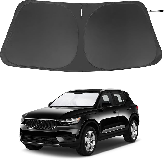 Windshield Sun Shade for 2019-2026 Volvo XC40 Accessories | Full covered for windshield, Foldable & Durable, Block UV Rays, Reduce Heat, Easy to install, Keep Car Cooler by LHFLIVE