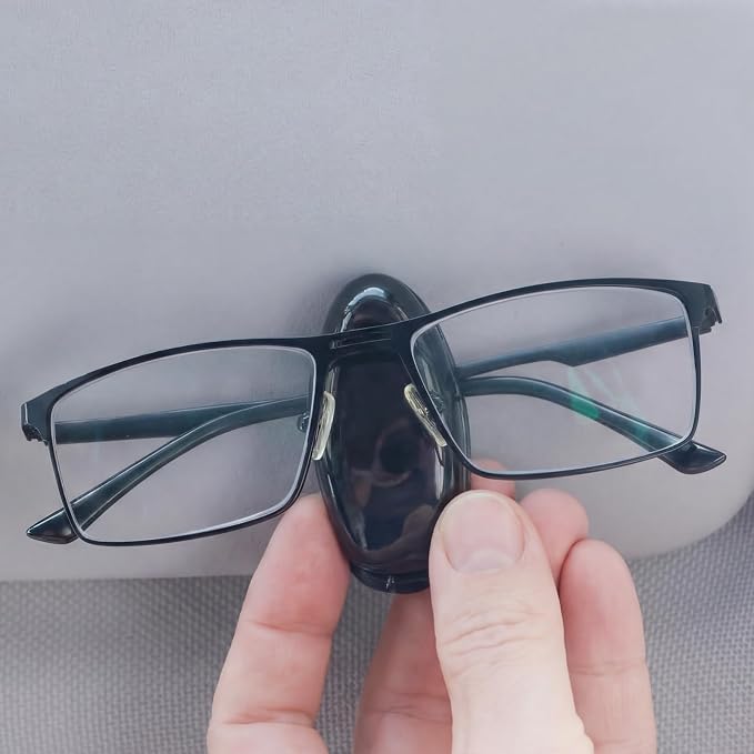 Frienda 20 Pcs Sunglasses Holder for Car Sun Visor Clip,Black | Visor Clips for Eyeglasses, Securely Holds Glasses, Ticket Card Holder, Metal Shell Spring Clip, For Women Men Drivers - Image 4