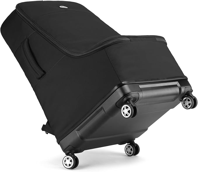 TUGUAN Travel Bag for Air Travel with Spinner Wheels, Infant Car Seat Bags with Hard Bottom, Padded Car Seat Backpack, Large Storage Bag for Airport Check, Black - Image 9