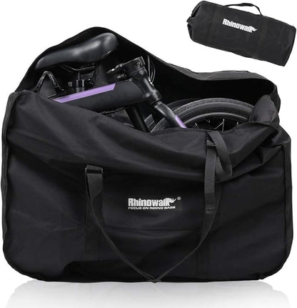 Rhinowalk 20/26inch Folding Bike Bag Waterproof Biycle Travel Case Carrying Case Outdoors Bike Transport Bag for Car Train Air Travel by Rhinowalk