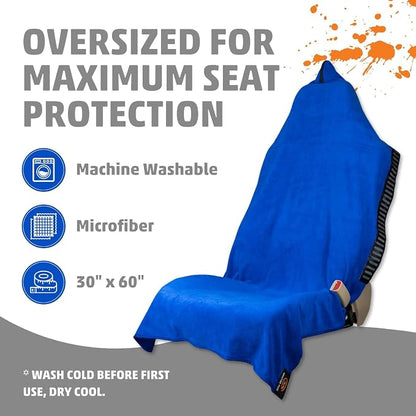 Transition & Seat Wrap V2.0 Blue Car Seat Cover Towel | Waterproof cover, changing kilt, quick-dry towel, secure fit for athletes runners cyclists triathletes - Image 4