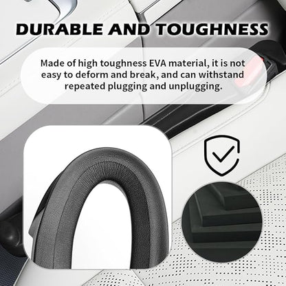 2PCS Car Seat Gap Filler Organizer,3 in 1 Car Seat Side Gap Filler with Hook for Avoiding Dropped Items,Universal No Drop Seats Guard for Filling Gaps 1.37-1.49 Inch Wide (Black) - Image 6
