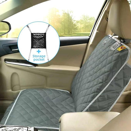 Bark Lover Deluxe Dog Seat Cover for Front Seat-More Durable Spill-Resistant Front Seat Protector, High Heat Resistant and Nonslip Front Seat Cover for Dogs Kids, Universal Size (Grey,1 Pack) - Image 3