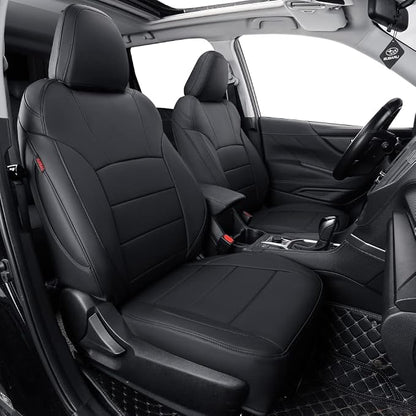 Car Seat Covers for 2009-2013 Subaru Forester,Rear w/Armrest,Faux Leather | Full Set Suv Seat Cushion,Easy Installation,Factory Look,Waterproof Car Seat Protector (Black) by Coverdream