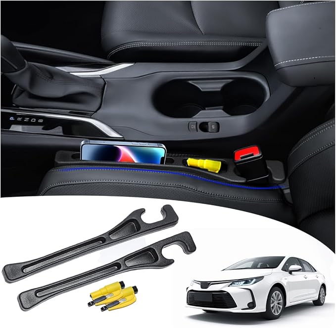 【Compatible with Toyota Corolla】 Car Seat Gap Filler | No Drop Seat Guard Compatible with Toyota Corolla Accessories Drop Seat Guards for Cars(2Pcs) Car Escape Tool(2Pcs) by OfficialFlagship