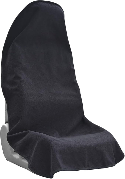 Car Seat Covers Universal Car Protective Front Seat Covers Washable Non-Slip Seat Protectors for Gym Workouts,Waterproof and Sweatproof Towel Seat Covers for Cars,Trucks, Jeeps (Black) by Unknown