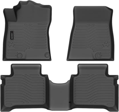 AUXKO All Weather Floor Mats for 2023-2026 Kia NIRO Hybrid (Not PHEV or EV) | High Wall,All-Weather,All Season,Odorless,Anti Slip,Rain&Salt Resistant,TPE Material,Black,Accessories,Pet Friendly by AUXKO