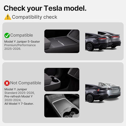 Cargo Liner for Tesla Model Y Juniper Trunk Mat Frunk Front & Rear Trunk Tray Mats All Weather Protector Anti-Slip TPE Accessories 2025 2026(3PCS) - Image 9