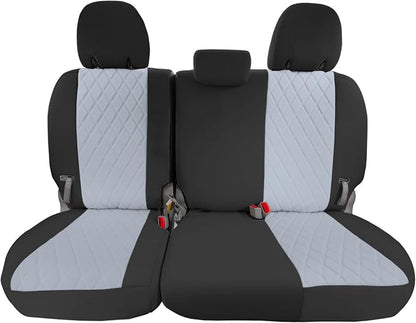 FH Group Custom Fit Car Seat Covers Specifically Made for 2011-2020 Toyota Sienna 7-8 Seater with Ultraflex Neoprene Water Resistant Automotive Seat Covers - 3rd Row Gray by FHGroup