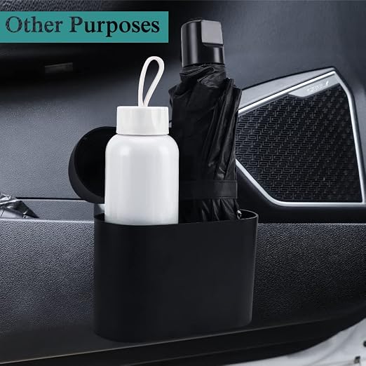 Accmor 2 Pack Car Trash Can with Lid, Mini Auto Dustbin, Leakproof Vehicle Garbage Bin with 90pcs Trash Bags, Multipurpose Interior Accessories Storage Container Cute Garbage Bin for Car, Office, Home - Image 8