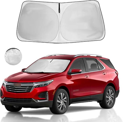Windshield Sun Shade Car Sunshade Accessories for Chevy Equinox 2018-2026 | HOHUIGO Front Window Screen Shade Foldable Sun Visor UV Protector Heat Shield for Chevrolet Equinox Cover Keep Car Cooler by HOHUIGO
