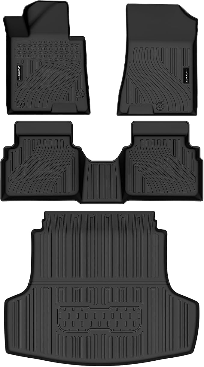 AUXKO Floor Mats Cargo Mat for 2021-2026 FWD Kia K5 & Hyundai Sonata | for Hyundai Sonata (Only FWD & Including Hybrid) 2020-2026,All-Weather,Odorless,Rain&Salt Resistant,Accessories,Pet Friendly - Image 2