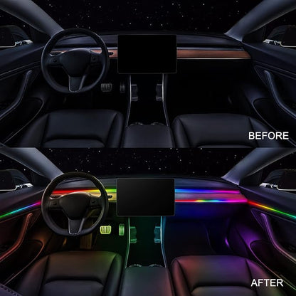 Dreamcolor Acrylic Interior Car LED Strip Light 29.5-inch, Fits Dreamcolor Main & Sub-Controllers - Image 4