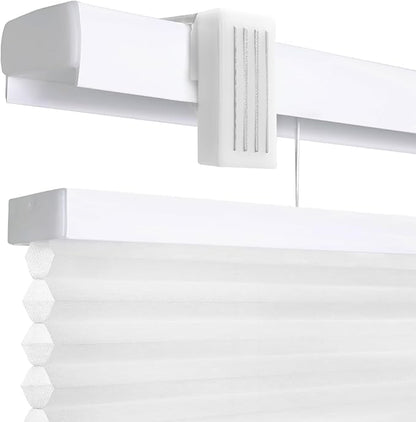 REGAL estate Magnetic Top Down Bottom Up Door Shades, White, 25 x 84 in | Strong-hold MagMount, Thermal insulation, Adjustable privacy for steel doors, Light filtering, Cordless cellular shade by REGALESTATE