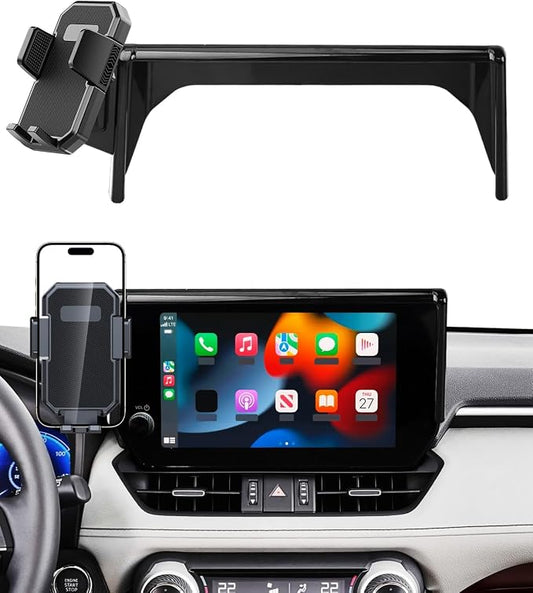 PZK Car Phone Holder for Toyota RAV4 2019-2025 Accessories 7/8-Inch Screen | Hybrid LE/XLE/Premium Auto Lock RAV4 Cell Phone Mount 360° Rotation Phone Cradles Not Affect Vent (Not Fit 9/10.5 inch) by SpecificCarPhoneHolder