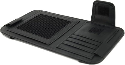 Leather Car Sun Visor Organizer for Or Truck, Sunglasses Holder, Cards Sleeve Pockets Organizer,Visor Document Holder for Car Registration License, Drving License, Insurance, Cards, Pen, Key - Image 3