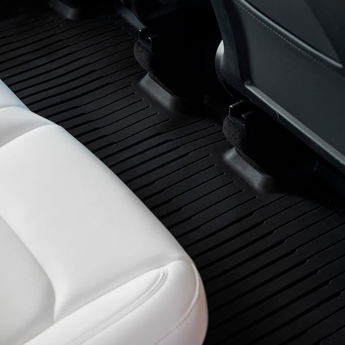 6Pcs Floor Mats for Tesla Model Y 2021/2022/2023/2024 Accessories, TPE All Weather Anti-Slip Waterproof 3D Front Frunk Rear Trunk Cargo Liner Tray Mats - Image 4