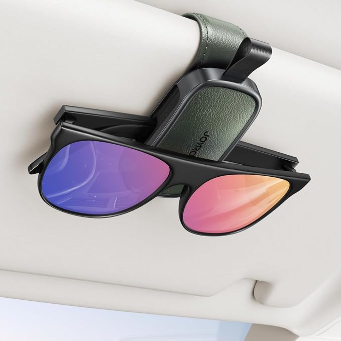 JOYROOM Sunglasses Holder for Car Visor, Magnetic Sunglass Organizer Clip Universal for Car SUV Truck Pickup, Jeep Wrangler Accessories by JOYROOM