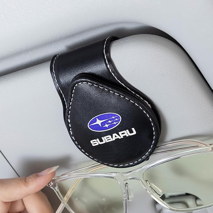 Car Sunglasses Holder for Subaru BRZ 2015-up Subaru Legacy Outback XV Crosstrek 16-up WRX or STi, Glasses Holder for Cars,Car Visor Sunglasses Clip,Clip-on Car Glasses Holder Black by HOIDKETWearableBlanket
