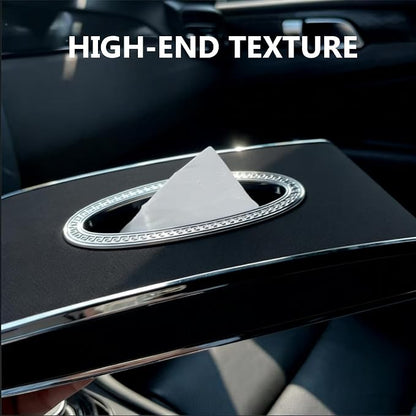 Faux Leather Car Tissue Box for Car Interior, Multi-Function Tissue Holder with Visor Clip, Armrest & Back Seat Napkin Organizer, Vehicle Tissue Dispenser Accessories (Black Hanging) - Image 8