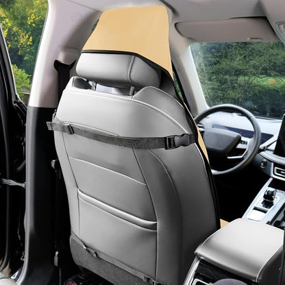 Neoprene Waterproof Car Seat Cover, Pale Yellow 1pc, Non-Slip | Car Seat Protector, Sweat-proof, Universal Fit SUV & Truck, Machine Washable, For Gym, Yoga, Pets, Workout, Beach, Swimming - Image 2