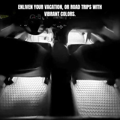 Car LED Strip Light, Interior Car Lights, 12V 24 LED Auto Atmosphere Lamps with Cigarette Lighter, Auto Lamp Ambient Night Light Strip Lighting Kit for Vehicles (Cigarette Lighter/White) - Image 3