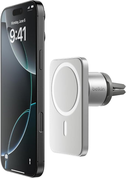 Belkin Magnetic Vent Mount Pro, MagSafe-Compatible Phone Holder for iPhone | Car phone mount, iPhone 17/16/15, Pixel 10 compatible, air vent mount, hands-free driving, road trips by Unknown