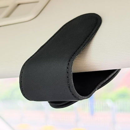 American Flag - Car Sunglass Holder, Magnetic Leather Eyeglass Hanger Mount Clip Holder for Car Visor Accessories (Black) | Magnetic Leather - Image 4