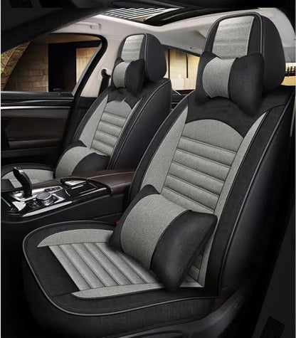for car seat Covers Non-Slip （E.g, for Tesl,for Mercedes-Benz,for BMW,for Audi, for Ford, for Honda, for Nissan,for Toyota,for Chevrolet,for Jeep.. (Black Gray(line)) - Image 5