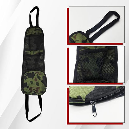 Car Seat Side Organizer, Seat Side Storage Pocket, Multifunctional Mesh Net Pocket, Car Multi-Pockets Backseat Organizer Side Hanging Bag for Storage Coins, Cell Phones, Glasses (Green, 1PCS) - Image 5