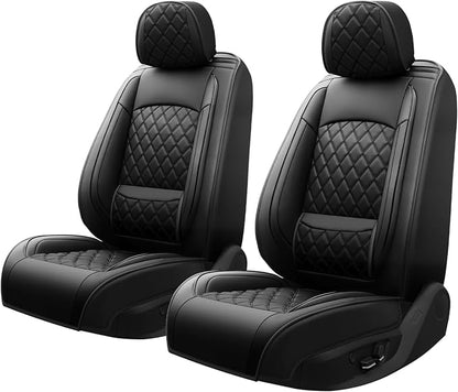 for Subaru WRX 2015-2025 2026 Car Seat Covers, Front Pair, Black | Luxury Full Coverage Leather Seat Protectors, Waterproof Breathable, Non-Slip, Easy to Install, Airbag Compatible, All-Season - Image 8
