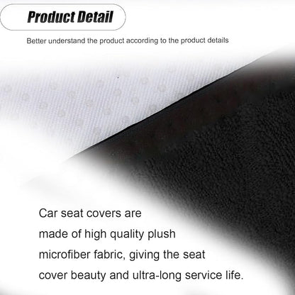 ZIMISI Waterproof Car Seat Covers, Non-Slip Towel Front Seat Covers, Sweat Car Seat Protector Cover for Gym Workout, Yoga, Running, Swimming, Beach & Hiking (Black) - Image 4