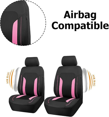 Bittwee Car Front Seat Covers, Breathable Automotive Front Seat Headrest Covers, Waterproof Comfortable Vehicle Seat Headrest Protection Accessories, Universal for RV, SUV, Truck - Image 4