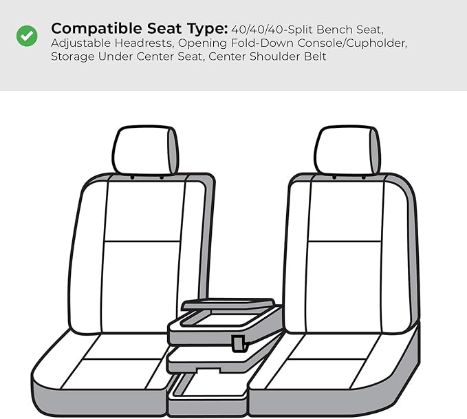Covercraft Carhartt SeatSaver Custom Seat Covers for 2019-2026 Chevrolet Silverado/GMC Sierra 1500, 2020-2026 2500/3500-1st Row 40/20/40 Bench Seat, Duck Weave Brown - Image 5