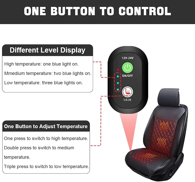 Universal Seat Cushion, Comfortable Soft Breathable Seat Cover with Full Back Support in Winter - Image 3