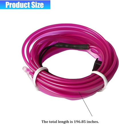 Car LED Strip Lights, 16.4FT 5V Waterproof Flexible Vehicle Ambient Lighting Kits with USB Port, Automotive Lamp Strips Decorations, Universal for SUV Automobile Truck (Purple) - Image 2
